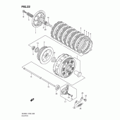 Схема вузла: Зчеплення для Suzuki DL650 V-Strom