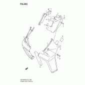 Схема вузла: Верхня накладка рами (Vzr1800k9/ufk9/nk9/nufk9) для Suzuki VZR1800 Intruder M1800R/ Boulevard M109R