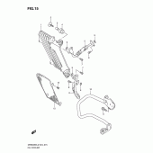 Схема узла: Масляный охладитель для Suzuki DR650 DR650SE