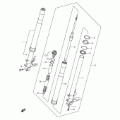 Схема вузла: Передня вилка для Suzuki GSX-R1000