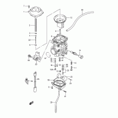 Схема узла: Карбюратор (Model v/w/x/y) для Suzuki DR125