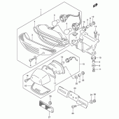 Схема вузла: Задній ліхтар (Стоп-сигнал) для Suzuki SV650