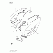 Схема вузла: Накладка паливного бака (Model k8/k9) для Suzuki GSX1300 B-King