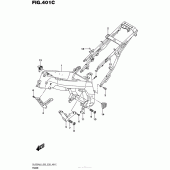 Схема вузла: Рама (Dl650Al6 E03) для Suzuki DL650 V-Strom