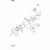 Схема узла: Выхлопная система для Suzuki UH125 Burgman