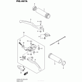 Схема вузла: Ручки керма Suzuki LS650 Boulevard S40