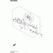 Схема вузла: Задній гальмівний супорт для Suzuki UH200 Burgman
