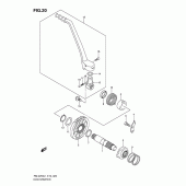 Схема узла: Кикстартер для Suzuki RM-Z250