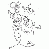 Схема узла: Спидометр & Тахометр для Suzuki GSX400