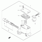 Схема вузла: Передній гальмівний циліндр для Suzuki UH150 Burgman (Model k2, k3)