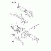 Схема вузла: Пульт керування рульовим (Model k/l/m/r) для Suzuki LS650 Savage
