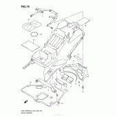 Схема вузла: Rear Fender (Gsx1300Ral3 E03) для Suzuki GSX1300 Hayabusa