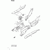 Схема узла: Полик & Нижний подкрылок для Suzuki UH200 Burgman
