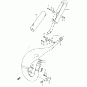 Схема вузла: Вихлопна система для Suzuki RM125