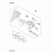Схема узла: Задний тормозной суппорт (Dl650l1 e19) для Suzuki DL650 V-Strom
