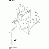 Схема вузла: Акумулятор для Suzuki DR-Z400 DR-Z400S