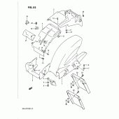 Схема вузла: Заднє крило Suzuki GSX-R1100