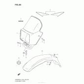 Схема вузла: Накладка фари для Suzuki DR200 DR200SE