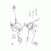 Схема вузла: Електропроводка Suzuki TS200