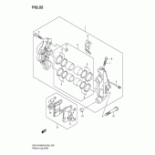 Схема вузла: Передній гальмівний супорт для Suzuki GSX-R1000