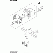 Схема вузла: Задній ліхтар (Стоп-сигнал) для Suzuki DR200 DR200S