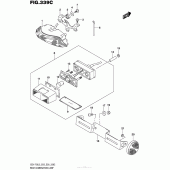 Схема вузла: Задній ліхтар (Стоп-сигнал) (Gsx-R750L5 E33) для Suzuki GSX-R750