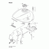 Схема вузла: Паливний бак (Gsf1250sl1 e24) для Suzuki GSF1250 Bandit S