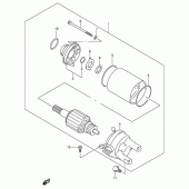 Схема вузла: Стартер електричний для Suzuki AN400 Burgman (EU analogue of SkyWave)