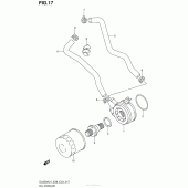 Схема узла: Масляный охладитель для Suzuki DL650 V-Strom