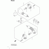 Схема узла: Поворотники для Suzuki GZ125 Marauder