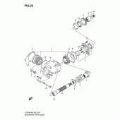 Схема узла: Вторичная передача (Model k6/k7) для Suzuki VZR1800 Intruder M1800R/ Boulevard M109R