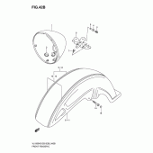 Схема вузла: Переднє крило (Model k8) для Suzuki VL1500 Boulevard C90T