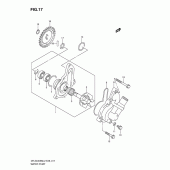 Схема вузла: Водяний насос Suzuki DR-Z400 DR-Z400SM