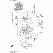 Схема вузла: Головка циліндра для Suzuki RM-Z250