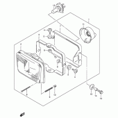 Схема вузла: Фара (Model k1 e24) для Suzuki DR650 DR650SE