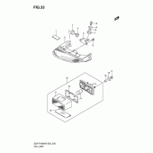 Схема узла: Задний фонарь (Стоп-сигнал) для Suzuki GSX-R1000