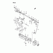 Схема узла: Клапан выхлопа для Suzuki RMX250