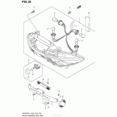 Схема вузла: Задній ліхтар (Стоп-сигнал) для Suzuki AN400 Burgman (EU analogue of SkyWave)