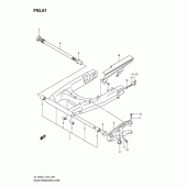Схема узла: Задний рычаг подвески для Suzuki DL1000 V-Strom