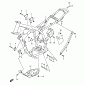 Схема вузла: Рама для Suzuki DR-Z250