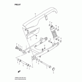 Схема вузла: Задній важіль підвіски Suzuki LS650 Boulevard S40