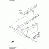 Схема вузла: Задній важіль (Маятник) для Suzuki SFV650 Gladius