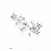 Схема вузла: Напрямна ланцюга (Rm100x) для Suzuki RM100