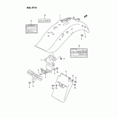 Схема вузла: Заднє крило (Model s) для Suzuki VS1400 Intruder 1400