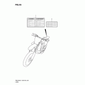Схема узла: Информационные наклейки (Rmx450zl1 e28) для Suzuki RMX450