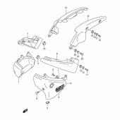 Схема вузла: Бічні панелі для Suzuki VL250 Intruder LC