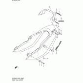 Схема узла: Задний подседельный обтекатель (Gsf600k2/uk2) для Suzuki GSF600 Bandit S