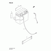 Схема узла: Аккумулятор для Suzuki GZ125 Marauder