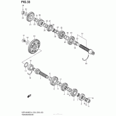 Схема вузла: Transmission (Vzr1800Bzl4 E03) для Suzuki VZR1800 Boulevard M109R BOSS