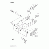 Схема вузла: Задній важіль підвіски для Suzuki SV1000